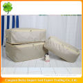 Colorful and classical plain polyester fabric quilt/pillow storage bin/box for household articles in Wenzhou China